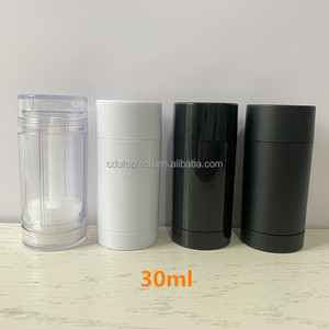 Stock de bâton de déodorant cosmétique vide et rond pour les soins de la peau de 30ml personnalisé en bâton de déodorant noir blanc - Product Image 1