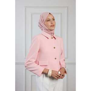 Pure Cotton <b>Scarf</b> Soft Pink Plain Dyed Long Lightweight Women's <b>Knitted</b> <b>Scarf</b> - Product Image 2