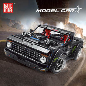 Stampo re 13082S 3728 pz auto 1:8 nero pick-up auto modello tecnico educativo giocattolo Festival regalo - Product Image 2