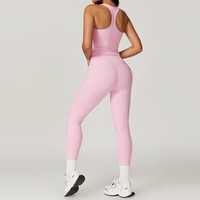 2025 femmes hauts sans manches Leggings taille haute Tennis Golf Mini robe gymnastique Yoga Fitness porter 2 en 1 robe jupes ensembles