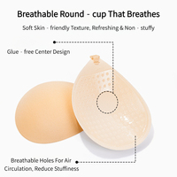 Coussinets de soutien-gorge push-up invisibles pour robe de mariée, cache-tétons respirants, résistants à la transpiration, antidérapants, pour col halter