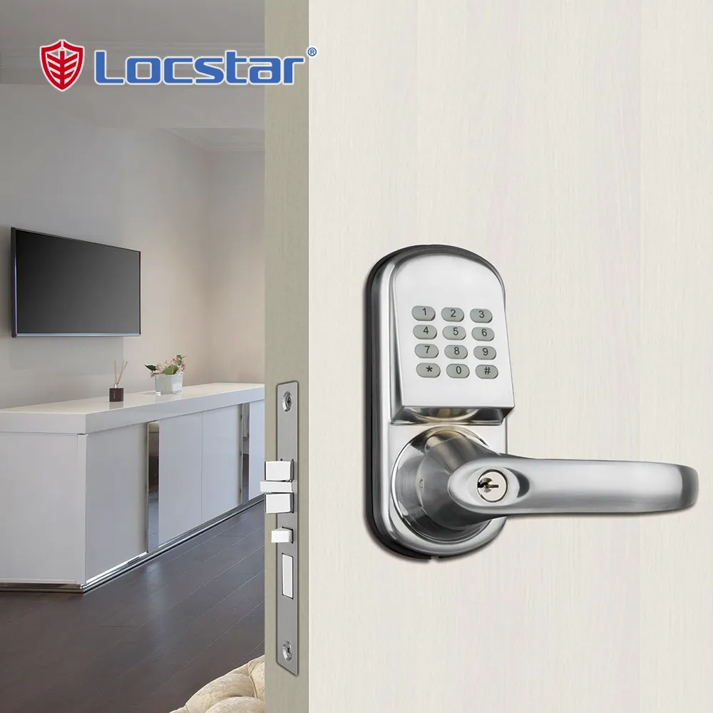 Locstar z onda de senha à prova d' água, pequeno bloqueio de onda z, alça da porta, sem fio, teclado zwave, apartamento, bloqueio de hotel