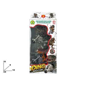 Ensemble de vélos dinosaures Dino Motor Toy 33x14x8 cm pour enfants de 3 ans et plus avec 2 pilotes et mouvement à friction - Product Image 1