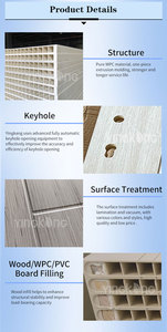 Puerta de WPC de Marca Superior Yingkang, Puerta Moderna de Compuesto de Madera y Plástico Impermeable, Puerta Interior Acabada para Dormitorio de Apartamento y Hotel - Product Image 3