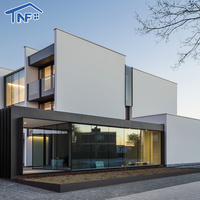 Ventanas de Esquina Fijas Modernas Personalizadas al por Mayor NF, Ventanas de Imagen Grandes de Doble Vidrio Negro, Insonorizadas, de Aluminio