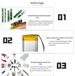 CLY 302030 3,7 V 110mAh Batería recargable Sobre protecciones Paquete de batería compacto y liviano Batería de polímero de litio - Product Image 2