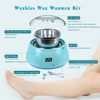Calentador de Cera Digital de 500 ml con Control de Temperatura, Kit de Depilación con Perlas de Cera Dura para Zonas Sensibles, Gran Oferta
