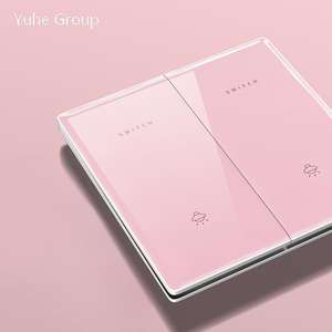 Interruptor de pared para el hogar con enchufe USB de carga rápida, pantalla táctil, interruptor de vidrio templado tipo tecla de piano, enchufe inteligente. - Product Image 2