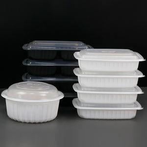 Récipient pour aliments en polystyrène personnalisé Récipient rond transparent pour aliments à emporter de restaurant Récipients pour aliments chauds en plastique à emporter - Product Image 3