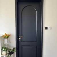 Porte en bois massif de style français sur mesure, peinte au four, insonorisée, anti-bruit, résistante à l'humidité pour chambre, salle de bain, hôtel, villa