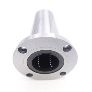 Cuscinetto a Sfere Lineare LMF60L UU con Flangia Rotonda, Tipo Lungo in Acciaio Cromato - Product Image 1