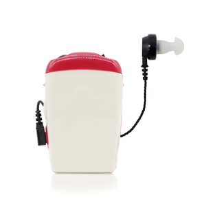 Appareil auditif ForSound Good As Signia Super Power 3 broches, portable, de poche, pour perte auditive sévère, couleur rouge - Product Image 1