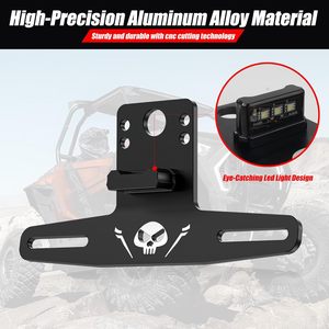 Support de plaque d'immatriculation universel SF-1024 UTV avec lumière pour ATV RV camion bateau <span class=keywords><strong>moto</strong></span> motoneige <span class=keywords><strong>remorque</strong></span> cadre de plaque d'immatriculation - Product Image 3