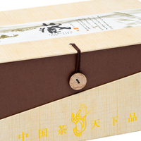 Boîte cadeau haut de gamme personnalisée, boîte en papier Flip Hard Shell, boîte d'emballage de thé écologique, personnalisée