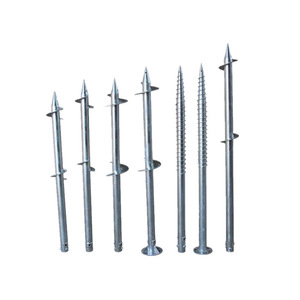 Anclajes de Suelo en Espiral de Acero al Carbono Galvanizado en Caliente para Sistemas de Montaje Solar - Product Image 1