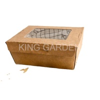 Boîte à lunch portable en papier kraft biodégradable, écologique, imperméable, avec poignée, logo personnalisable, emballage à emporter, sushi