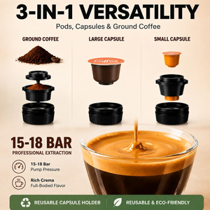 เครื่องชงกาแฟเอสเพรสโซแบบพกพา ดีไซน์โรงงานใหม่ 20 บาร์ ร้อนเร็ว อัตโนมัติเต็มรูปแบบ สำหรับการเดินทาง ท่องเที่ยว และตั้งแคมป์ - Product Image 4