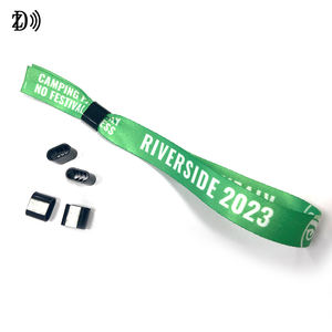 Personalizado RFID 13,56 MHz pulsera de tela Festival pulseras de tela tejida para eventos - Product Image 2