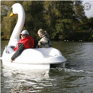 2/4-person Boat Park Play Fiberglass Cartoon Water Bike Pleasure Boat, Tool Pedal Boat - Product Image 3