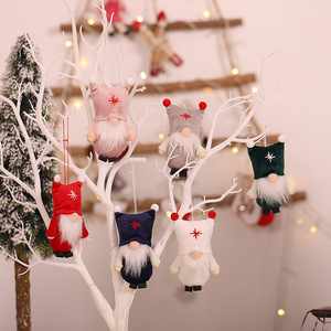 Scandinavian Inspired Minimalist <b>Christmas</b> Tree <b>Decor</b> Knitted Faceless Woolen Doll Soft Hanging Ornaments for Holiday - Product Image 4