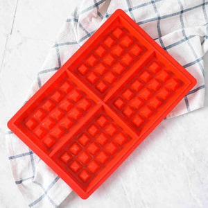 Commercio all'ingrosso di buona qualità di vendita del silicone Waffle Muffa/Muffa <span class=keywords><strong>per</strong></span> fare deliziosa colazione cialde - Product Image 5