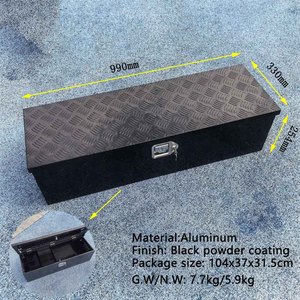 Boîte à outils en aluminium isolée noire personnalisée de petite taille pour le camping en plein air, pour camion, en vente - Product Image 2
