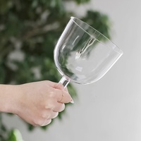 Bols de cristal de quartz portatifs Mountain Rain Reiki Zen pour vibrations méditatives naturelles, fréquences des chakras et spiritualité