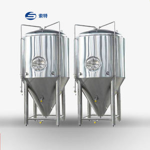 Tanques de fermentación de cerveza y vino aislados de gran oferta, 1000 Kg con chaqueta, grado alimenticio, capacidad de 500L a <span class=keywords><strong>1000L</strong></span> para uso doméstico" - Product Image 1