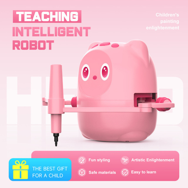 HMJ New Toys 2026 CE CPC Robot Painting Automatic Pen Drawing Robot Children Kids Baby Montessori Educational Toys