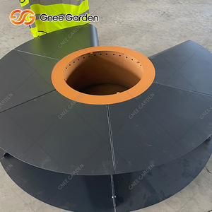 Chaise de jardin en acier Corten - Finition rouille naturelle, revêtement en poudre, utilisation extérieure toute saison - Product Image 2