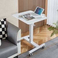 Bureau debout, bureau d'ordinateur mobile, réglable en hauteur pneumatiquement, table de chevet pour le travail debout au bureau.