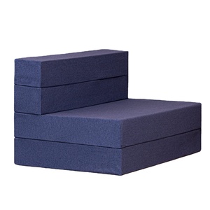 Nhà Máy Tùy Chỉnh Amazon Bán <span class=keywords><strong>Hot</strong></span> Giường Trong Một Hộp, 6 Inch Twin Tri Fold Khách Đúp <span class=keywords><strong>Memory</strong></span> <span class=keywords><strong>Foam</strong></span> Foldaway Nệm Với Washable Cover - Product Image 1