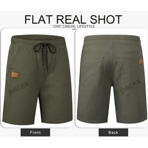 JMIERR Short de basket-ball décontracté en maille pour homme Pantalon de jogging en polyester Taille élastique Tissé Style sportif XXS Décoration avec logo - Product Image 3