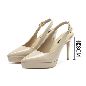 <span class=keywords><strong>2026</strong></span> femmes mode élégante tendance nouvelle tête carrée creuse ligne droite Sexy bout aiguille sandales - Product Image 4