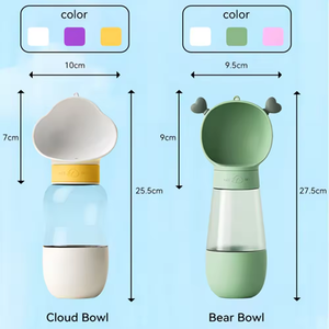 Nguồn Nhà Máy Chai Nước Con Chó Với Thực Phẩm <span class=keywords><strong>Container</strong></span> Du Lịch Puppy Bát Nước Xách Tay Pet Dispenser - Product Image 6