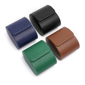 Nhà Máy Có Cổ Phiếu Biểu Tượng Tùy Chỉnh Sang Trọng Đầy Màu Sắc Da Người Đàn Ông Duy Nhất Phụ Nữ Xem Trường Hợp Cuộn Hộp Tùy Chỉnh Quà Tặng Lưu Trữ Hộp Đồng Hồ - Product Image 2