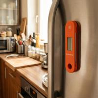 Thermomètre alimentaire numérique magnétique pliable, étanche IP67, sonde 304, lecture instantanée pour la cuisson, le barbecue, la viande