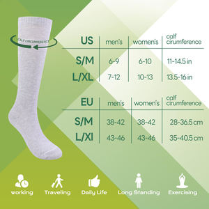 Calcetines de Compresión de Bambú Personalizados para Mujeres Embarazadas, 15-20 mmHg, hasta la Rodilla, con Amortiguación Pesada, Novedad 2026 - Product Image 3