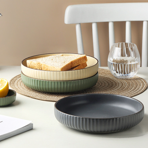 Assiettes en céramique émaillée robuste, vaisselle <span class=keywords><strong>de</strong></span> <span class=keywords><strong>table</strong></span> en Macaron, bon marché offre spéciale - Product Image 3