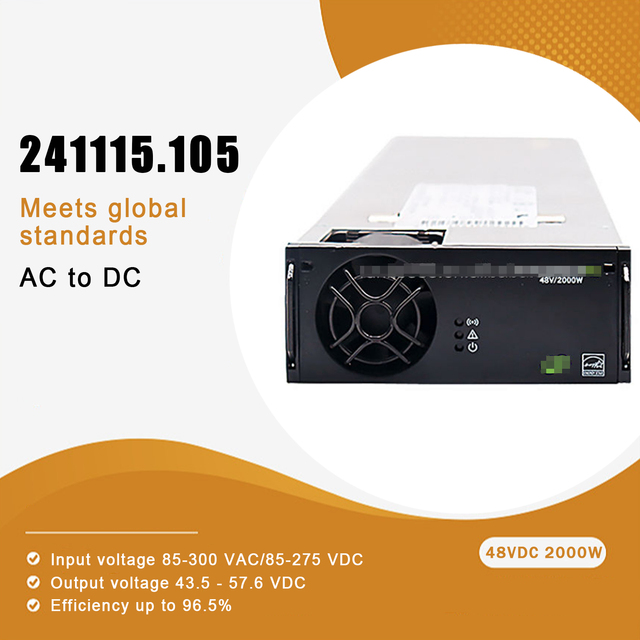 El--TEK 241115.105 53.5V 2000W Flatpack2 48V HE Rectifiers the HE Rectifier Power Module Power Supply
