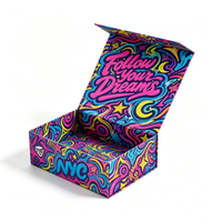 Bunte Faltbare Magnetische Klappgeschenkbox Street Art Graffiti Kundenspezifisch Bedruckte Wiederverwendbare Zusammenklappbare Verpackung Starre Box