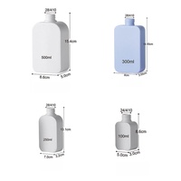 STELLAR PATH Flacons carrés personnalisés en ABS colorés de 100 ml, 250 ml, 300 ml, 500 ml pour emballages cosmétiques et de soins de la peau, Chine