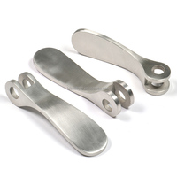 Manette de frein de vélo en laiton et acier, finition satinée, tête étoilée, corps moleté, pour fixation personnalisée de composants de cadre de vélo