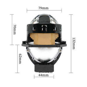 Faros Delanteros para Automóvil FANKAI T2 de 12 V con Tres Lámparas de 80 W, LED Dual Directo de Alta/Baja Intensidad, Temperatura de Color de 6500 K, Nuevo - Product Image 1