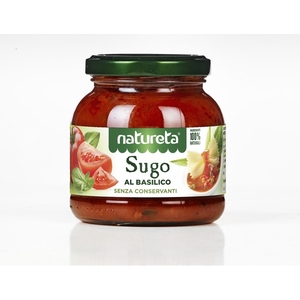 Sauce tomate naturelle Natureta 280g en pot Mason, lot de 12, 100% naturelle sans conservateurs - Product Image 1