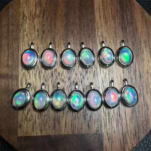 จี้คริสตัลขายส่งราคาถูก จี้โอปอลสีรุ้ง สร้อยคอจี้โอปอล เครื่องประดับ - Product Image 2