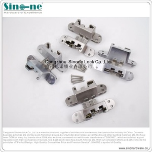 Charnière invisible modèle ignifuge finition satinée chromée extérieure charnière dissimulée - Product Image 4