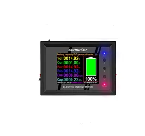 DT24 HD IPS pantalla digital de diente azul DC Power APP voltímetro amperímetro capacidad de la batería probador de combustible medidor de voltaje detector medidor