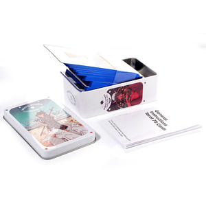 定制蓝色塔罗牌套装金属盒塔罗牌与蓝色箔塔罗牌 - Product Image 4
