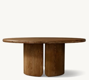 Recién llegado, juego de mesa de comedor de madera, mesa de comedor MADERO redonda, juego de mesa y silla de comedor - Product Image 4